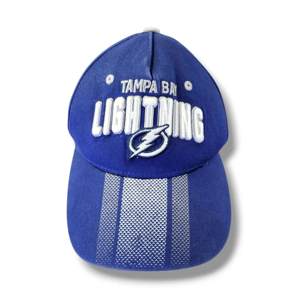 Tampa Bay Lightning NHL Authentic Snap Back Blue Hockey Hat Cap Youth Kids‎